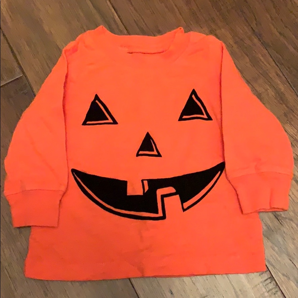 Carter’s jack-o-lantern long sleeve shirt
